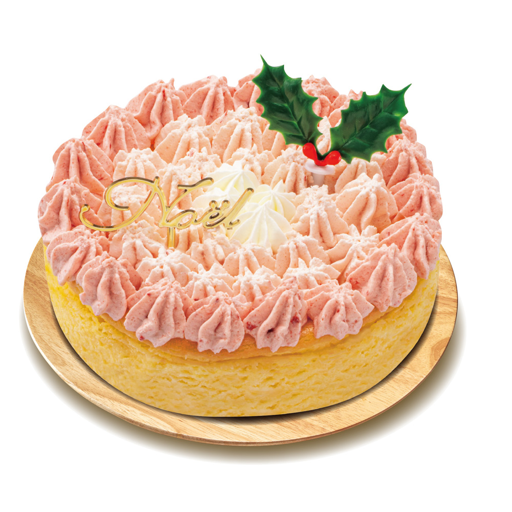 クリスマス 苺チーズケーキ 