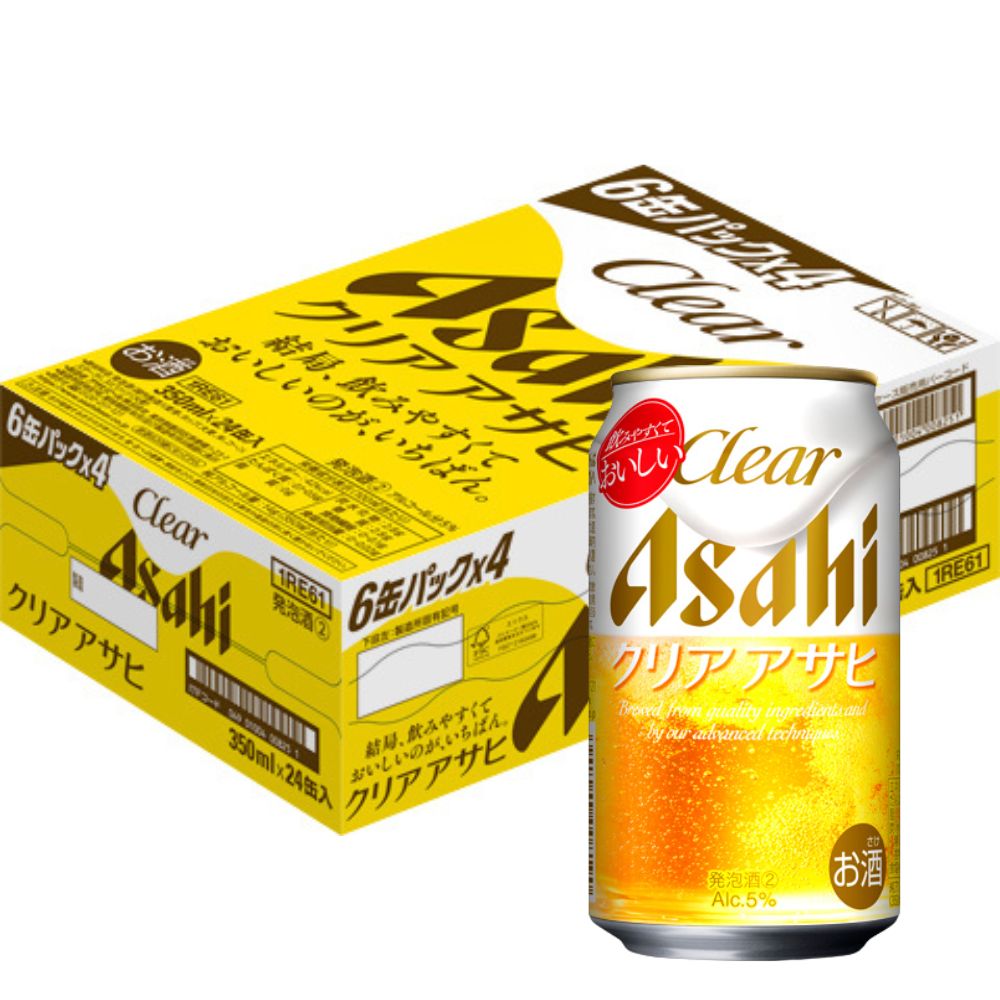 アサヒビール　クリアアサヒ350ml×24