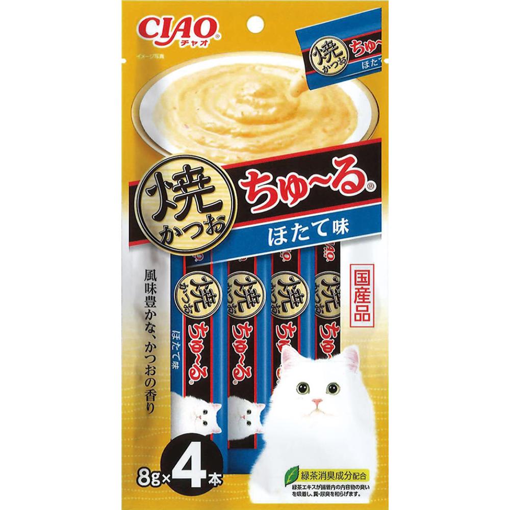CIAO 焼かつおちゅ~る ほたて味 8g×4本