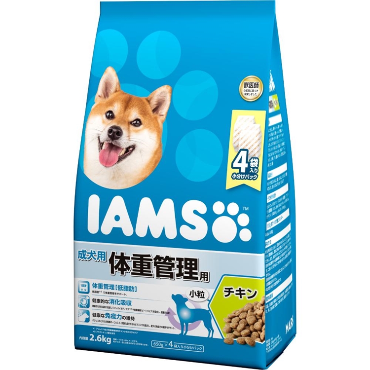 アイムス犬 成犬用 体重管理用 チキン 小粒 2.6kg