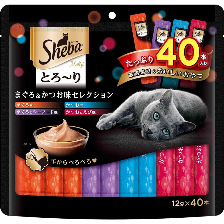 シーバ とろーり メルティ まぐろ&かつお味セレクション　12g×40本