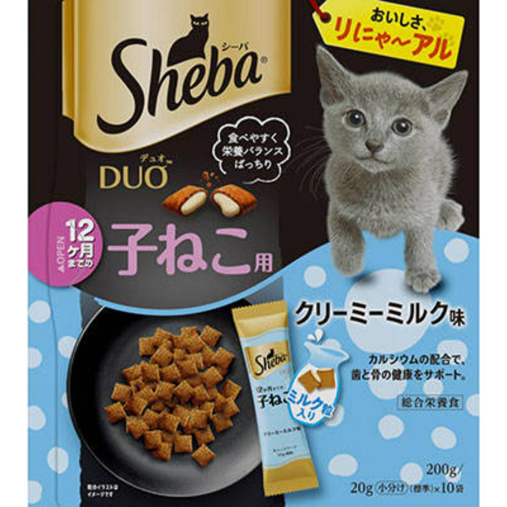 シーバ デュオ 12ヶ月までの子ねこ用 クリーミーミルク味　200g
