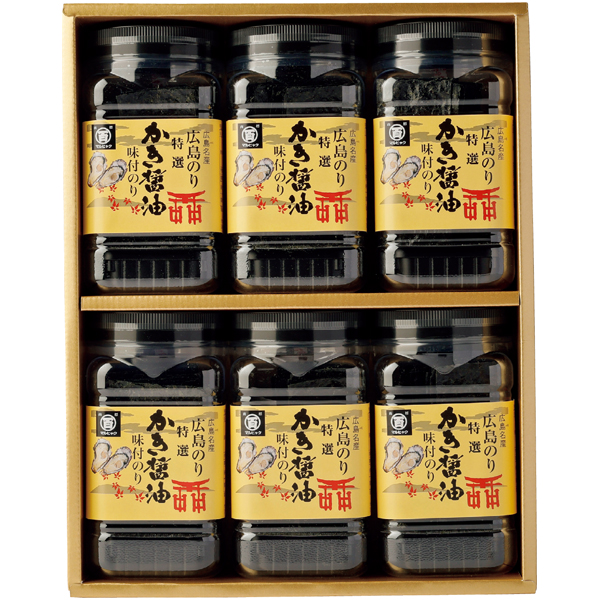 特選かき醤油味付のり6本入　特かき-30K