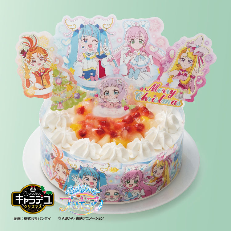 卵･乳･小麦を使わないケーキ　キャラデコクリスマス  ひろがるスカイ！プリキュア　
