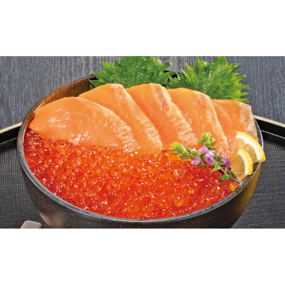 北海道産サーモン&いくら丼セット