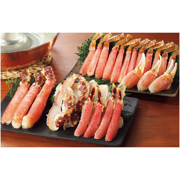 たらばがにとずわいがにのしゃぶしゃぶ・焼きがにセット　