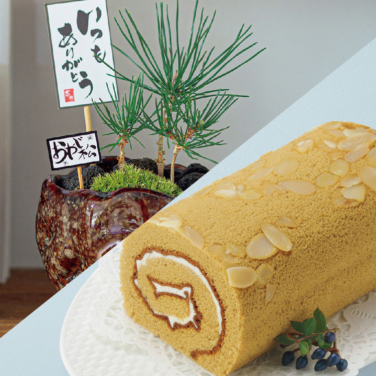 親父の頑固松(SUSTEE付)+東京堂 珈琲ロールケーキ　
