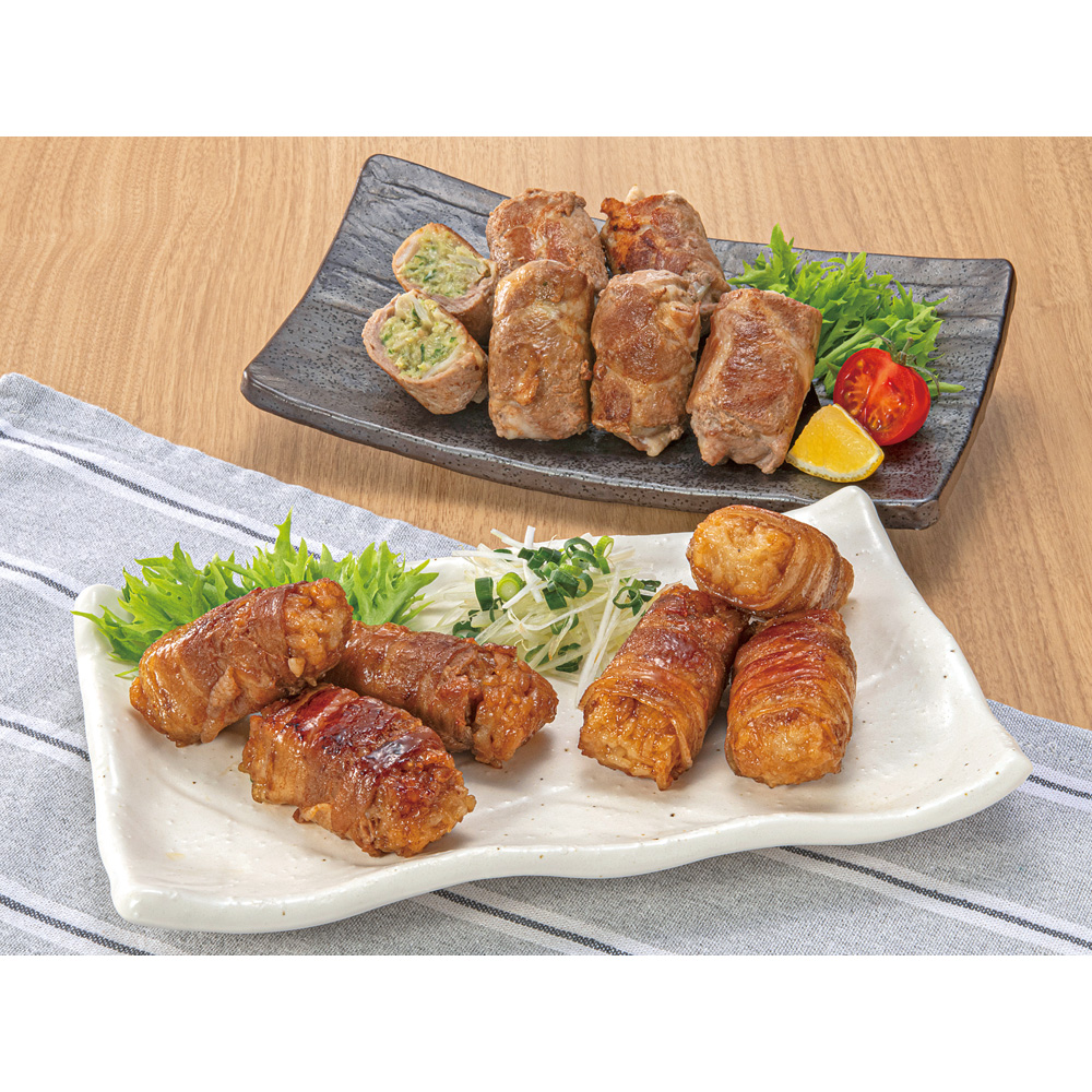 北の凍れ豚 肉巻き豚丼&肉巻きチーズ餃子セット　RN-30