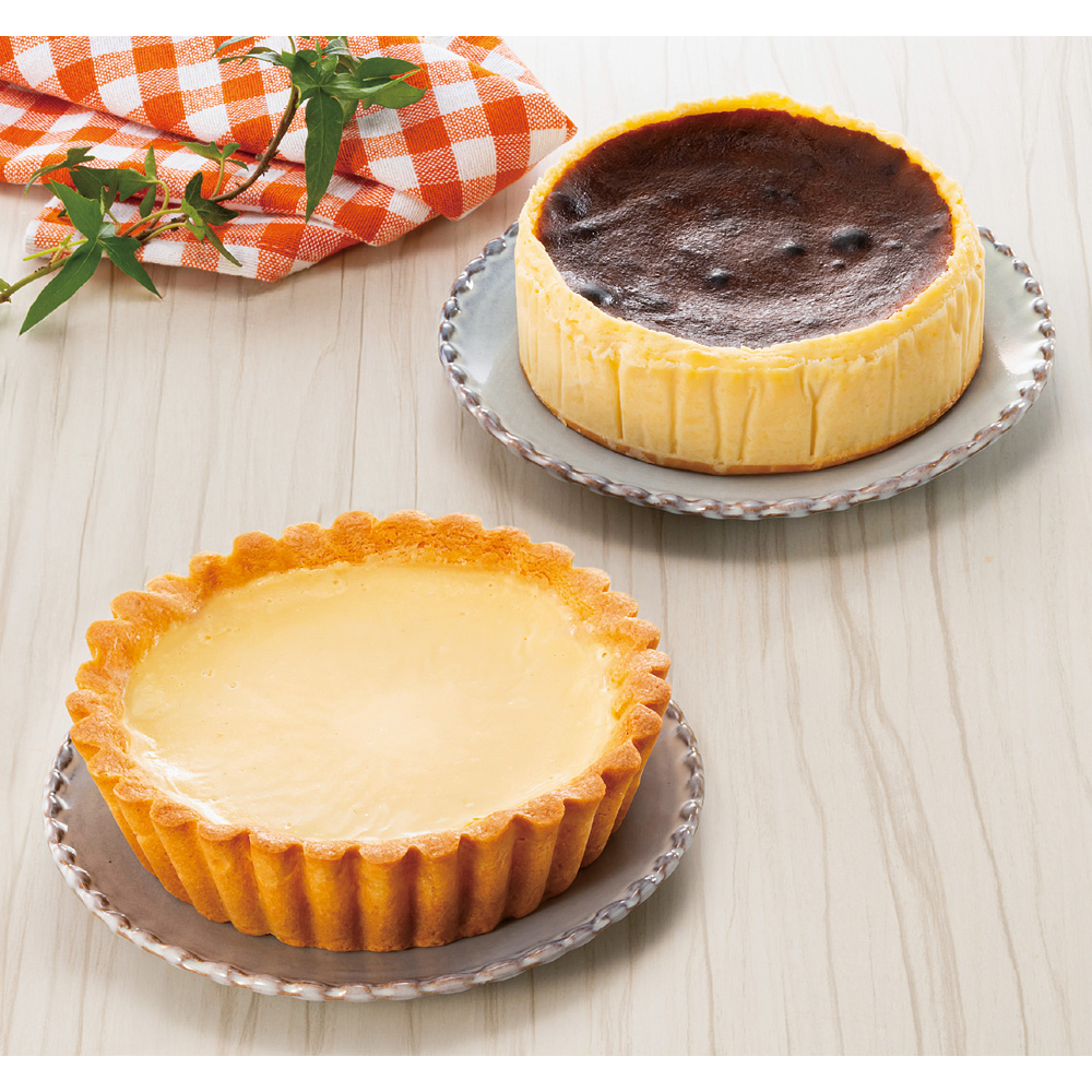 北海道ケーゼとバスクチーズケーキセット