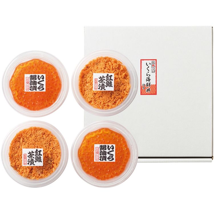 紅鮭といくらの親子丼セット