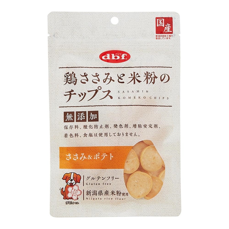 鶏ささみと米粉のチップス ささみ&ポテト 50g