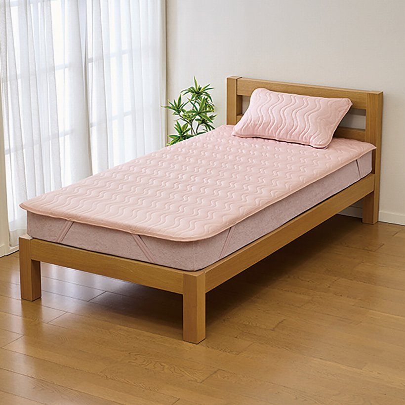 両面使えるコールド敷パッド ピンク　シングルサイズ