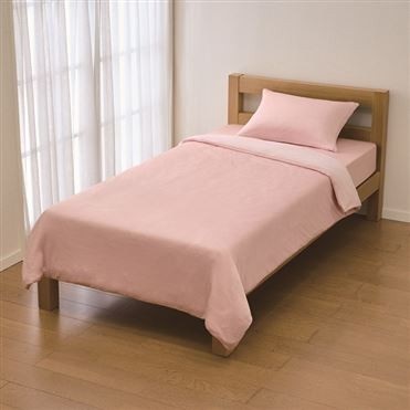 両面使えるコールド肌掛ふとんカバー ピンク　シングルサイズ