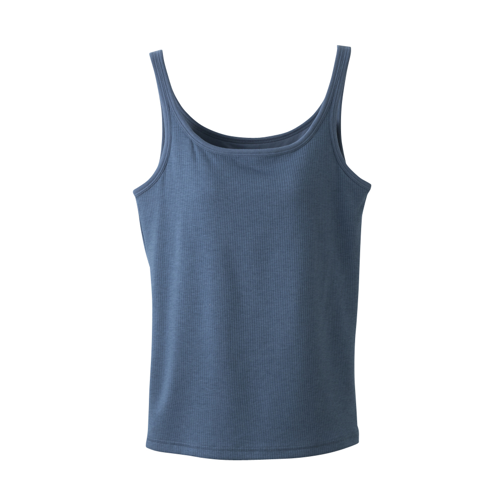 PEACE FIT SilkyFACT コットン モールドカップ付タンクトップ Ａアオ