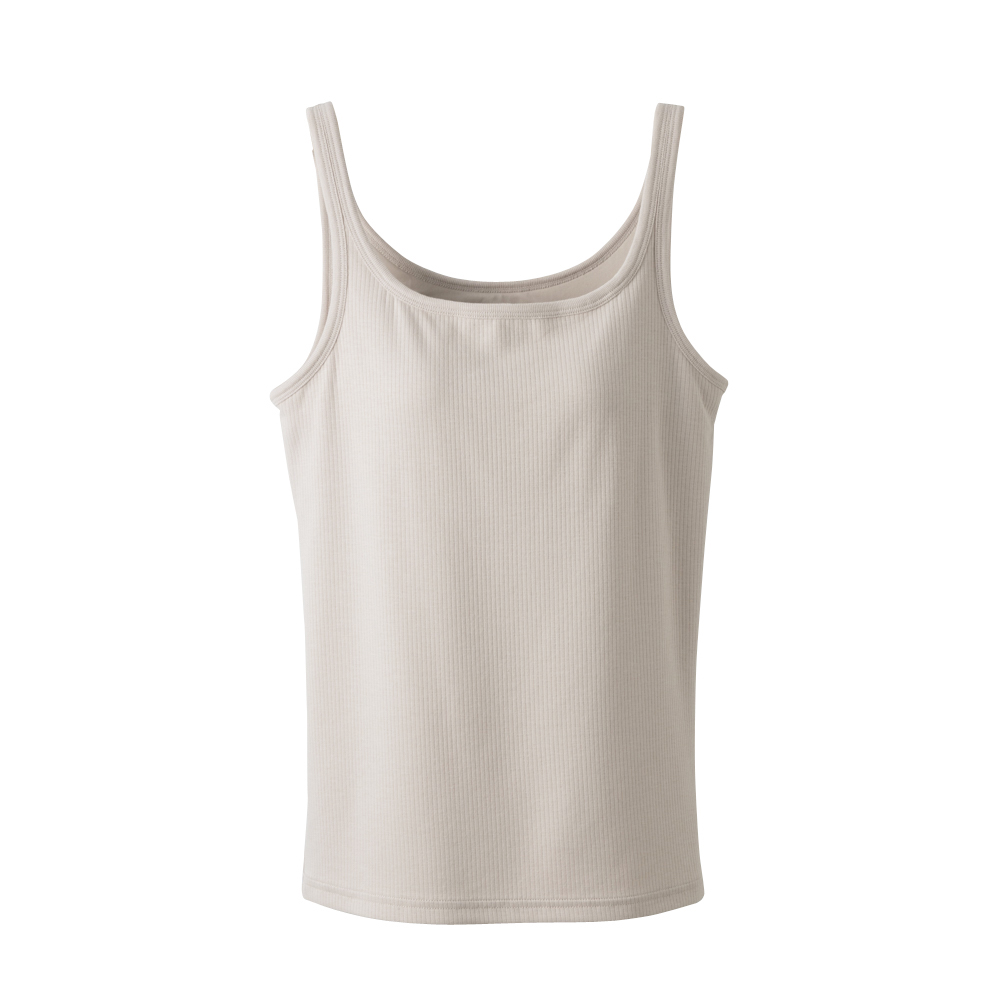 PEACE FIT SilkyFACT コットン モールドカップ付タンクトップ Ａウスベ－ジユ
