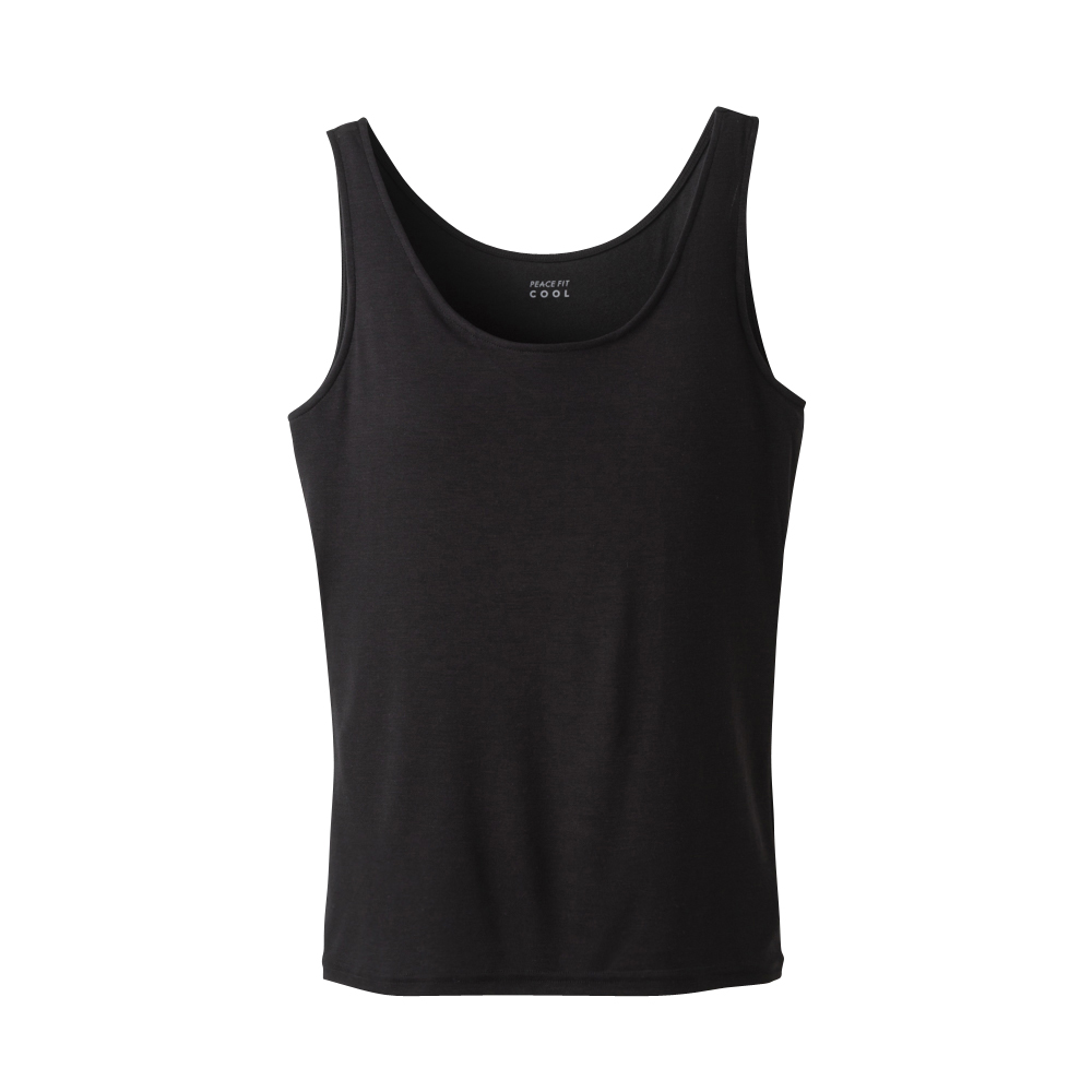 PEACE FIT COOL出し入れカップ付タンクトップ クロ