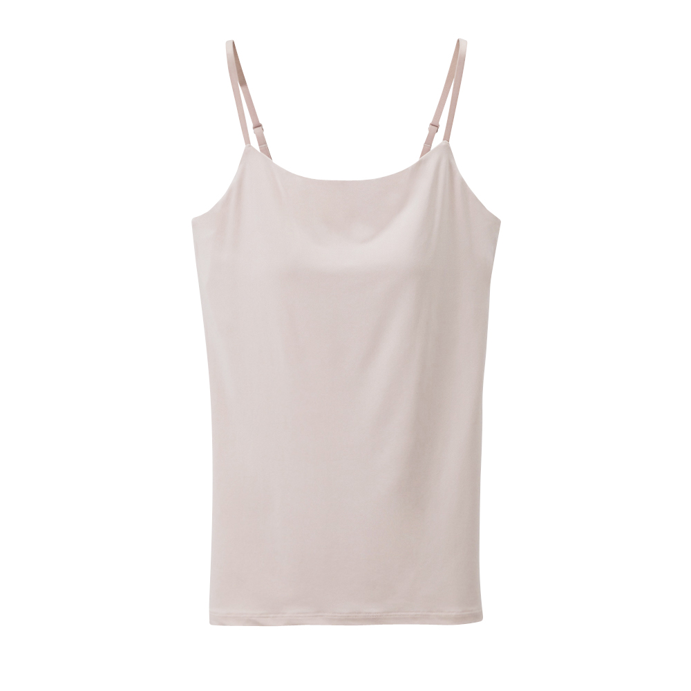 PEACE FIT SilkyFACT モールドカップ付キャミソール ピンク