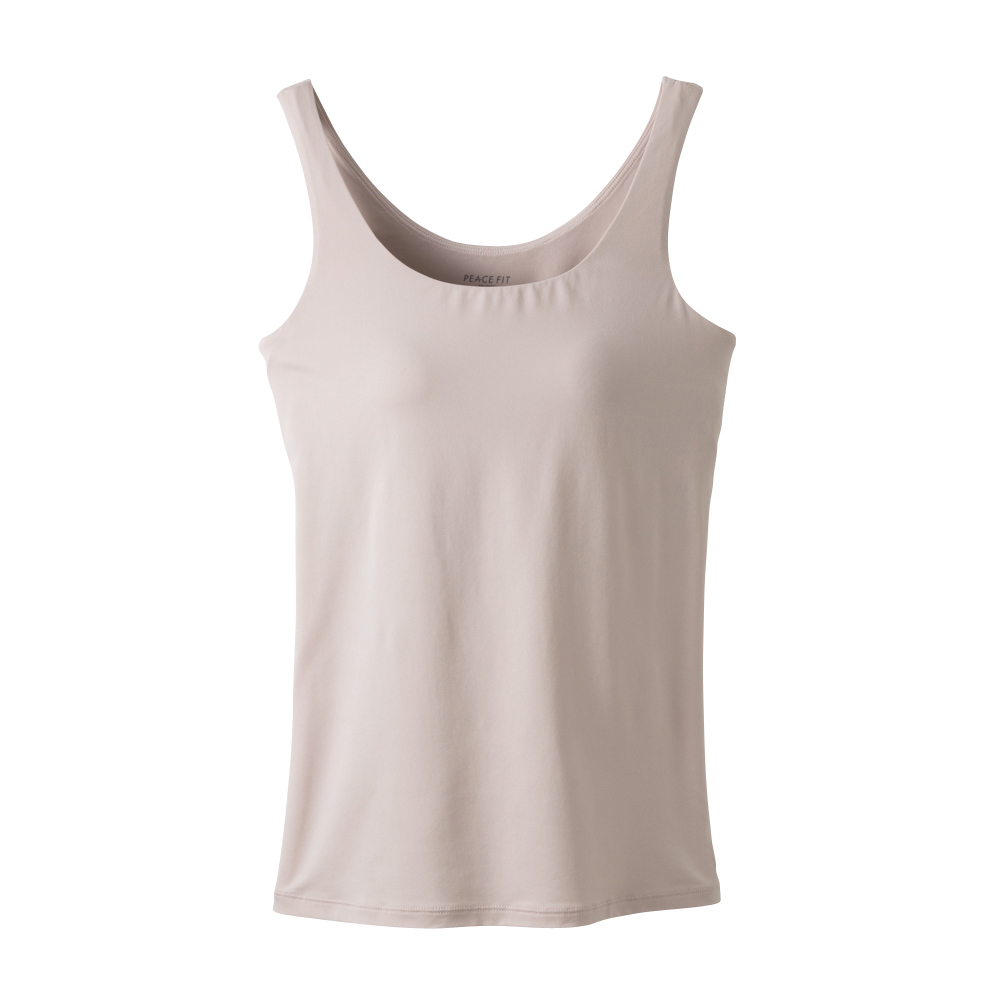 PEACE FIT SilkyFACT モールドカップ付タンクトップ ピンク