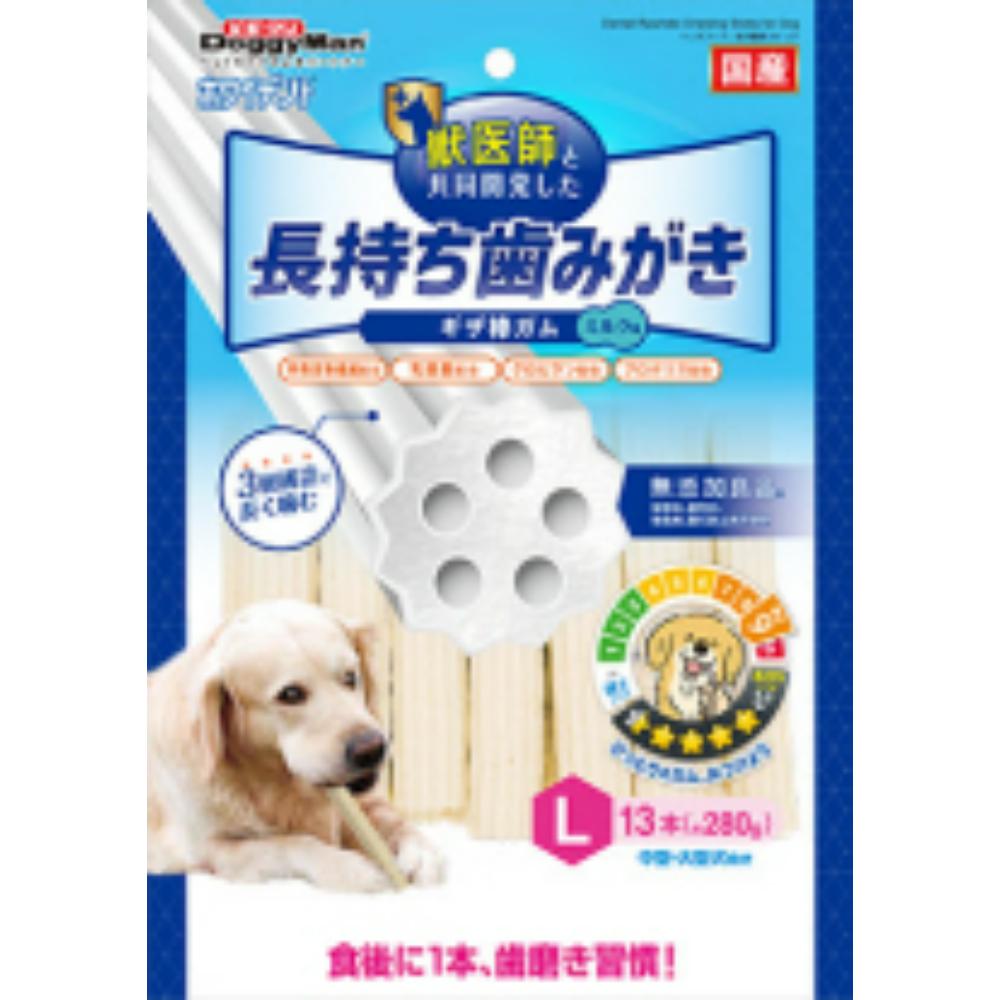 ホワイデント 長持ち歯みがき ギザ棒ガムL　13本