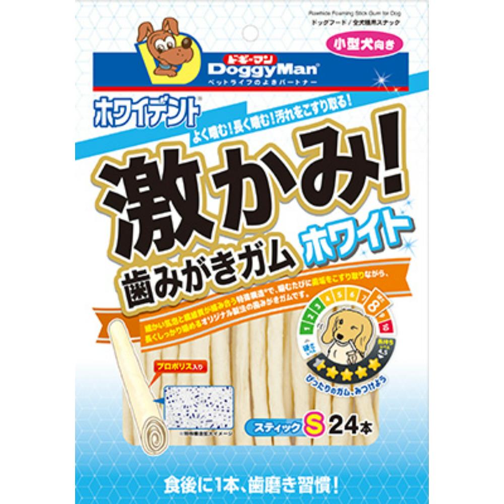 ホワイデント 激かみ!歯みがきガム ホワイト スティックS　24本