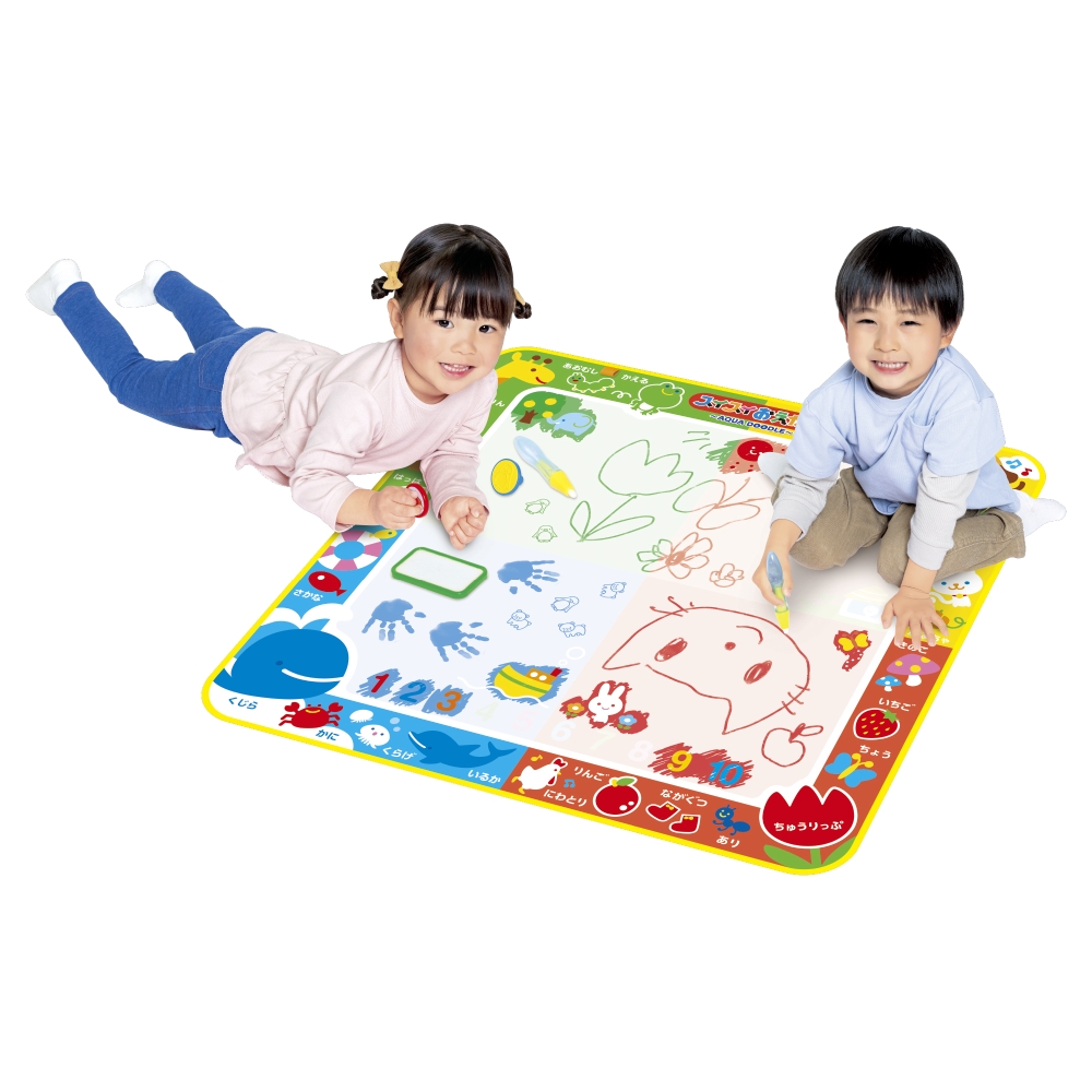 スイスイおえかき カラフルシート ペン2本＆スタンプセット おえかき