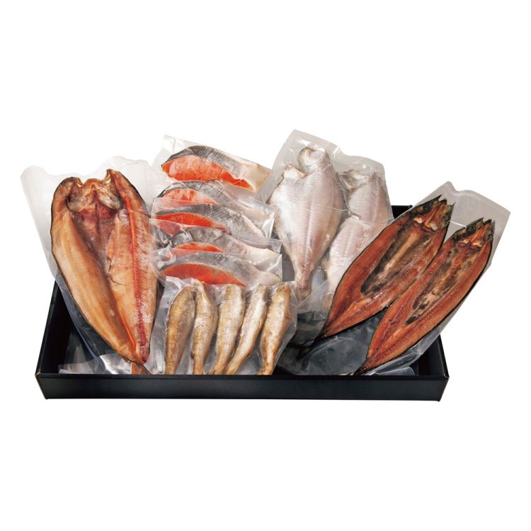 北の旬彩 塩紅鮭切身&干魚セット　