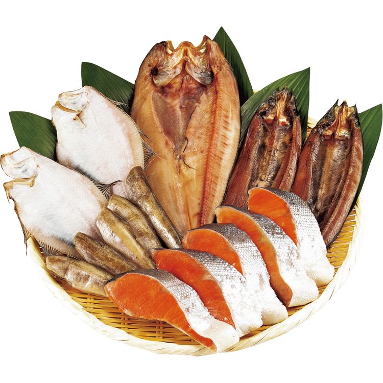 北の旬彩 塩紅鮭切身&干魚セット　