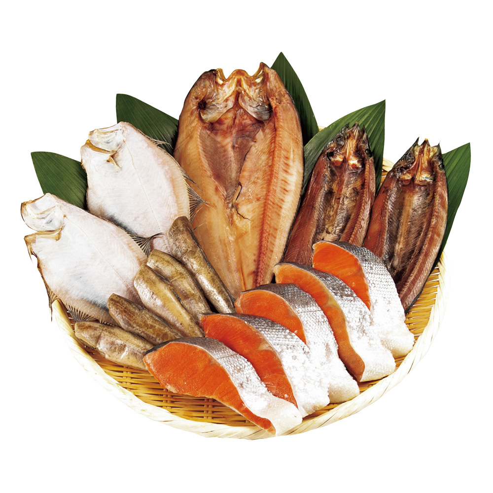 北の旬彩 塩紅鮭切身&干物セット