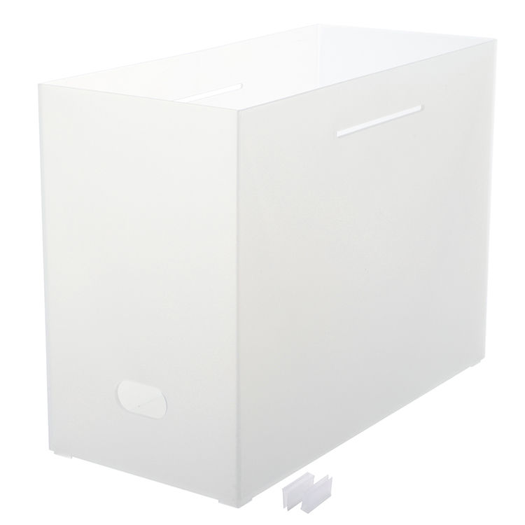 ｈｏｍｅｃｏｏｒｄｙ 積み重ねできる ファイルボックス ｌサイズ クリア イオン北海道 Eショップ