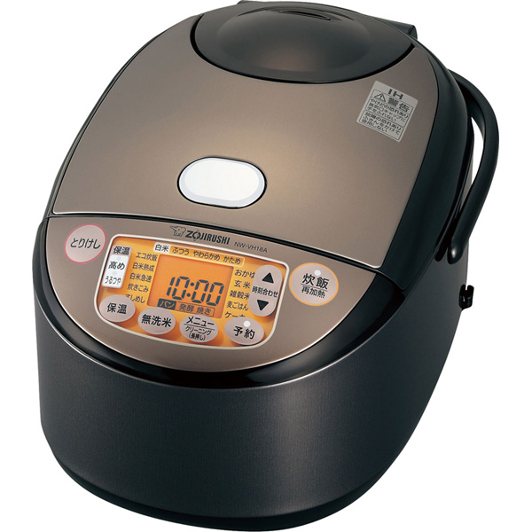 ZOJIRUSHI/象印　NW-VH18￼ IH炊飯器　1升 Amazon | 象印 IH炊飯ジャー（1升炊き） ブラウン ZOJIRUSHI 極め炊き