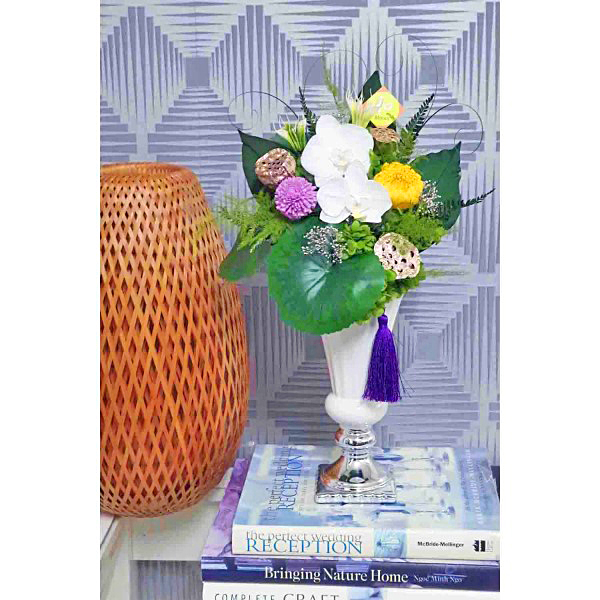 プリザーブドフラワー 胡蝶蘭仏花ｌ 黄 イオン北海道 Eショップ