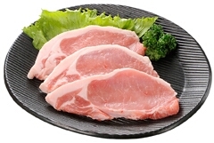 計量商品】北海道産 豚肉ロースとんかつ用 ３枚 ２７０ｇ | ネット楽宅