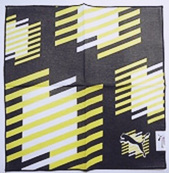 プーマ プリントハンカチ ナナメ グレー ３０ｃｍ×３０ｃｍ  イオン 