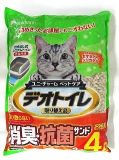 【火曜対象】ユニ・チャームペットケア　デオトイレ　飛び散らない消臭・抗菌サンド　４リットル