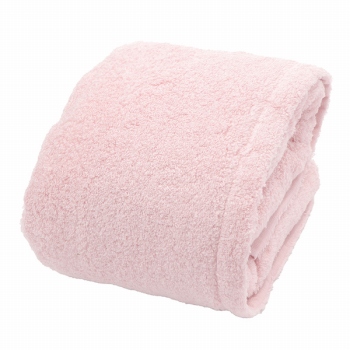 トップバリュ　ＨＯＭＥ　ＣＯＯＲＤＹ　毛羽が落ちにくい大判バスタオル　とてもやわらか　ピンク