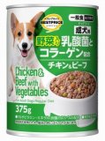 【火曜対象】トップバリュ　乳酸菌とコラーゲン配合ドッグフードチキン＆ビーフ野菜入り　成犬　３７５ｇ