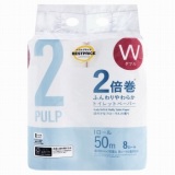 トップバリュ　ベストプライス　ふんわりやわらか　トイレットペーパー　ダブル　５０ｍ×８個入