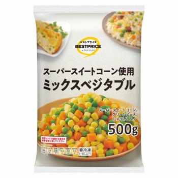 トップバリュ ベストプライス ミックスベジタブル 500g | イオン