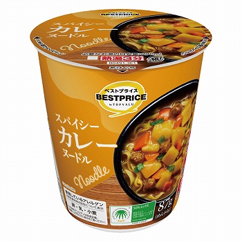 トップバリュ　ベストプライス　スパイシーカレーヌードル　８７ｇ