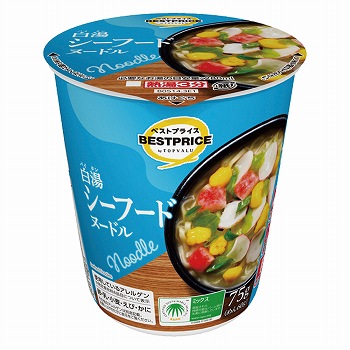 トップバリュ　ベストプライス　白湯シーフードヌードル　７５ｇ