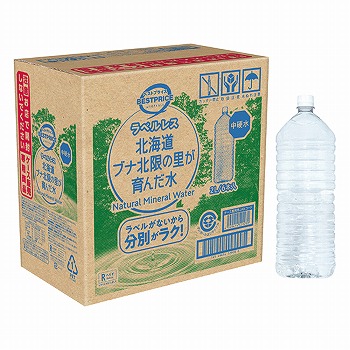 【中硬水】トップバリュ　ベストプライス　ラベルレス　北海道...