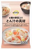 トップバリュ　ベストプライス　６種野菜入り豚汁の具材　５００ｇ