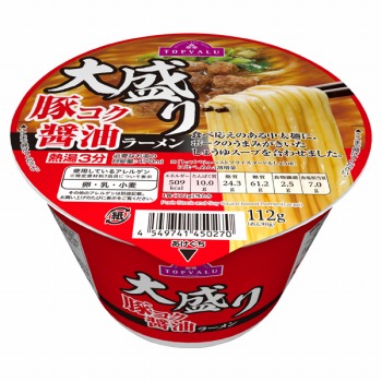 トップバリュ 大盛り豚コク醤油ラーメン １１２ｇ イオン旭川西店 ネットで楽宅便
