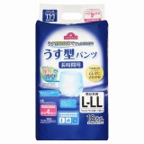 トップバリュ　うす型パンツ　長時間　男女共用　ＬーＬＬサイズ　１８枚