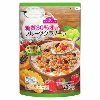 トップバリュ 糖質３０ オフ フルーツグラノーラ ６００ｇ イオン帯広店 ネットで楽宅便