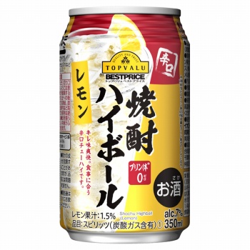 トップバリュ ベストプライス 辛口 焼酎ハイボール レモン ３５０ｍｌ イオン新さっぽろ店 ネットで楽宅便