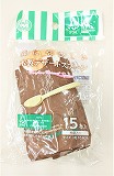 ストリックスデザイン　森にやさしい　木製デザートスプーン　紙袋入り　１５本入
