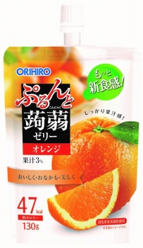 オリヒロ ぷるんと蒟蒻ゼリー スタンディング オレンジ 130g
