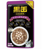 【火曜対象】アイシア　黒缶パウチ　サーモン入りまぐろとかつお　７０ｇ