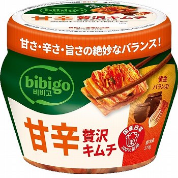 キムさん専用 CJ FOODS JAPAN bibigo 甘辛贅沢キムチ 270g